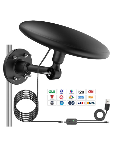 Antena de TV Exterior Omnidireccional GZMJRD 200 millas HD Antena de TV Exterior Omnidireccional GZMJRD 200 millas HD