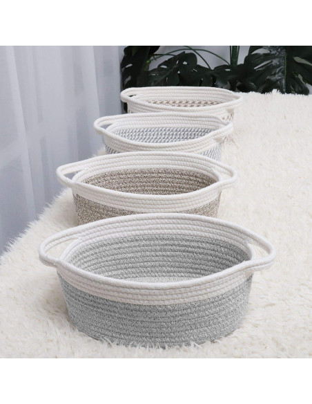 Cesta de Pascua Pequeña ABenkle Gris 30x20x12 cm Decorativa