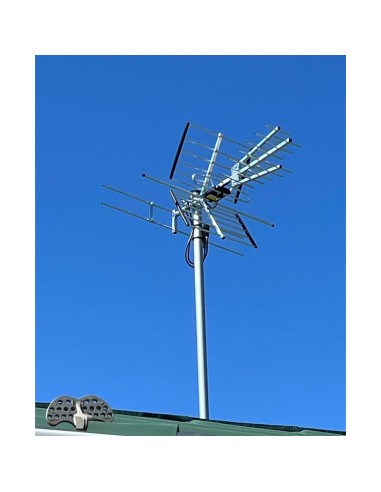Antena de TV Exterior PIBIDI UHD-8903 4K 1080P VHF UHF 200 km