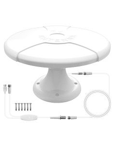Antena de TV Exterior 360 Omni DTB TECH TV076-W Amplificada