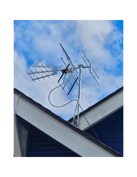 Antena de TV Exterior PIBIDI UHD-8903 4K 1080P VHF UHF 200 km