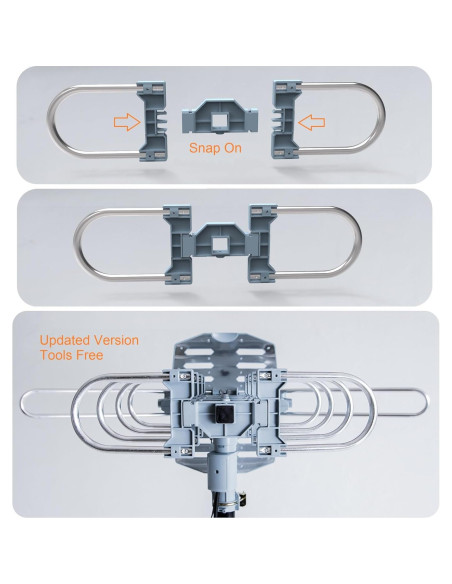 Antena de TV Digital Exterior McDuory 150 Millas HDTV 4K