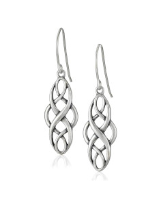 Pendientes Colgantes Amazon Essentials Plata Estilizados