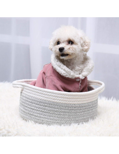 Cesta de Pascua Pequeña ABenkle Gris 30x20x12 cm Decorativa