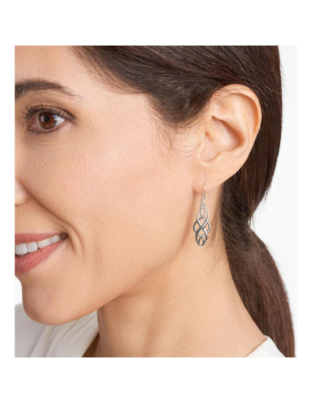 Pendientes Colgantes Amazon Essentials Plata Estilizados