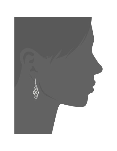 Pendientes Colgantes Amazon Essentials Plata Estilizados