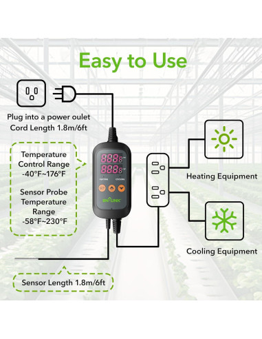 Controlador de Temperatura Digital BN-LINK 2 Etapas 0-110C