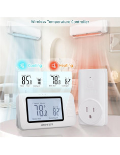 Termostato Inalámbrico DIGITEN WTC100 Pro Control Remoto 0.27kg 2