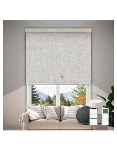 Persianas Opacas Motorizadas JOYENG Personalizadas 60x50cm Beige