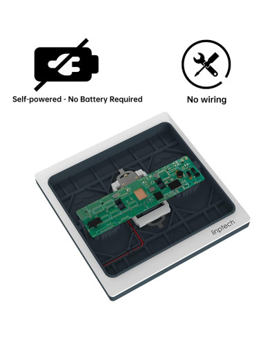 Interruptor de Luz Inalámbrico Autoalimentado Linptech K4R+R2