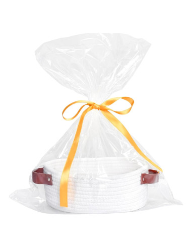 Cesta Pequeña ABenkle Ovalada de Algodón para Almacenamiento