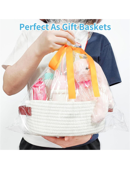 Cesta Pequeña ABenkle Ovalada de Algodón para Almacenamiento