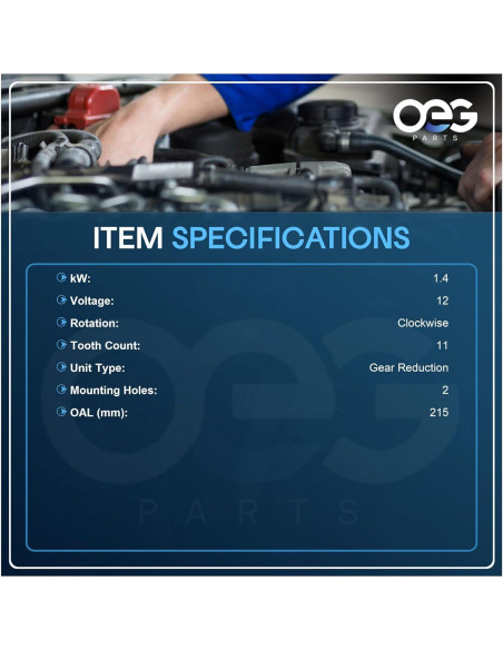 Arrancador OEG 12V para Dodge Ram 2500 3500 V10 8.0L 1994-1998