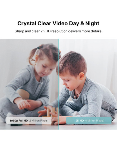 Cámara de Seguridad Kasa 2K QHD Pan/Tilt, Visión Nocturna