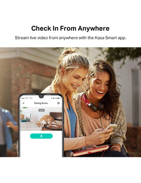 Cámara de Seguridad Kasa 2K QHD Pan/Tilt, Visión Nocturna