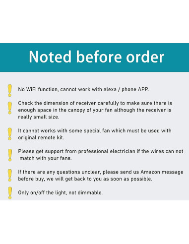 Kit Control Remoto Universal para Ventilador de Techo AUOMII