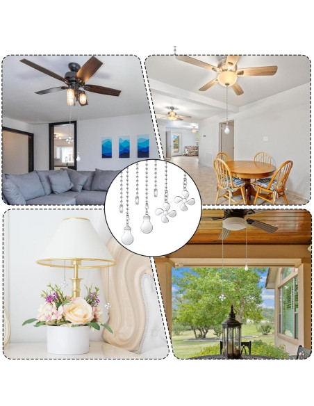 Juego de Cadenas de Tirar Prasacco 4 Pcs 30.48 cm Plata