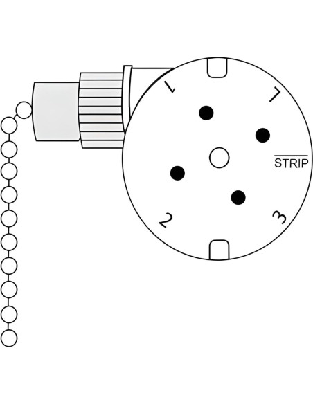 Interruptor de Cadena de Tirar Zing Ear ZE-208S 3 Velocidades