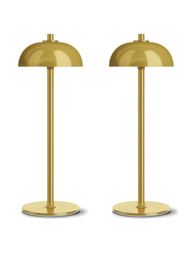 Lámpara de Mesa Inalámbrica JONEMO Oro Cepillado 5000mAh