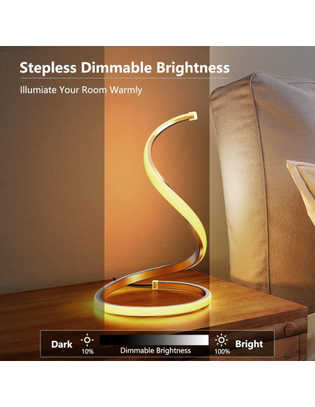 Lámpara de Mesa LED NUÁR Dimmable 3 Colores Diseño Minimalista