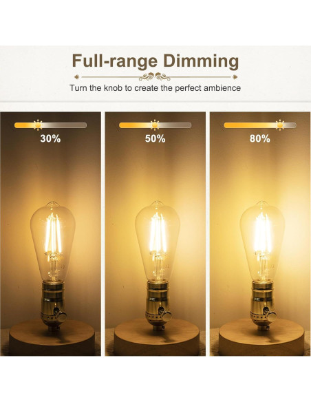 Portalámparas Regulable DiCUNO E26 Vintage Dorado 150W