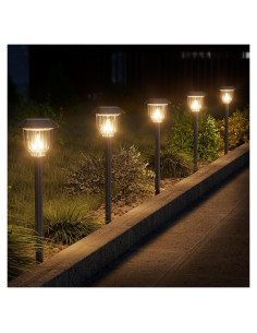 Luces Solares Exteriores AOSEA 10 Paquete IP65 Cálido