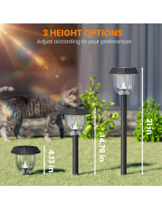 Luces Solares Exteriores AOSEA 10 Paquete IP65 Cálido 2