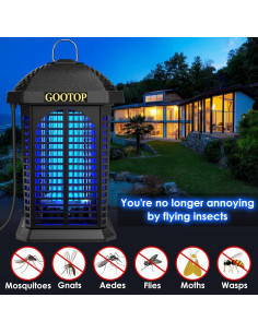 Zapper Eléctrico de Insectos GOOTOP JY-02 4200V 0.96kg 2