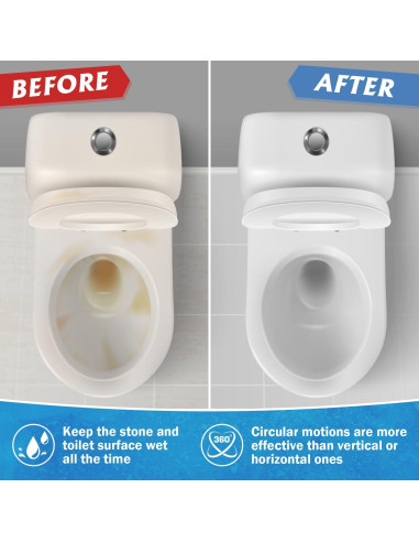 Piedra Pómez NOTCHIS para Limpiar Inodoros - Paquete de 6