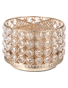 Organizador de Maquillaje Rotativo Hipiwe de Cristal 15.5cm