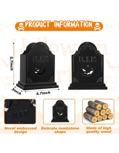 Soporte de Lápiz Gótico Gueevin en Forma de Tumba 14.5cm 2