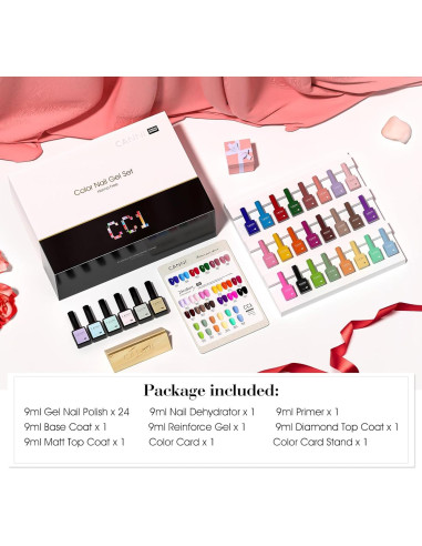 Set de Esmalte de Uñas CANNI CC1 30 Pcs 9ML Sin Hema