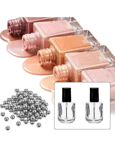 150 Bolas de Mezcla de Acero Inoxidable 4mm para Pintura