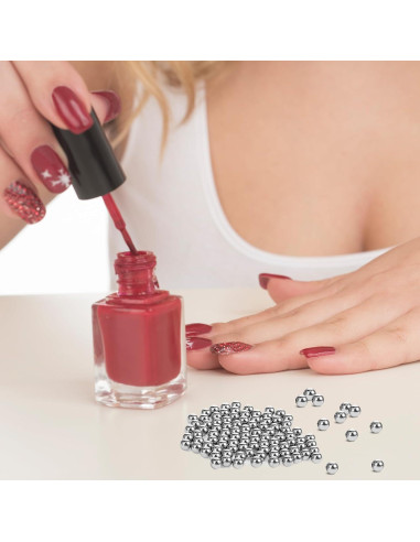 150 Bolas de Mezcla de Acero Inoxidable 4mm para Pintura