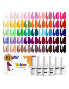 Set de Esmalte de Uñas en Gel Vishine - 45 Colores 8ml