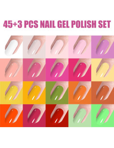 Set de Esmalte de Uñas en Gel Vishine - 45 Colores 8ml 2