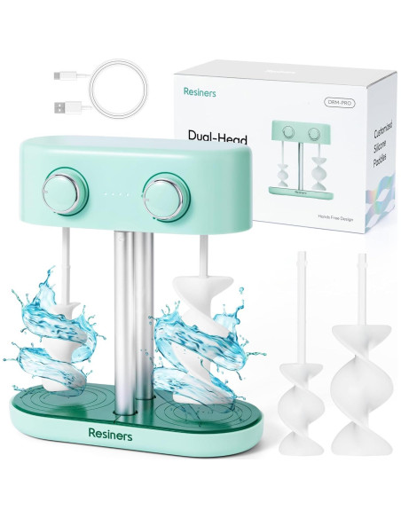 Mezclador de Resina Eléctrico Resiners R-072E 1.65kg Verde Menta