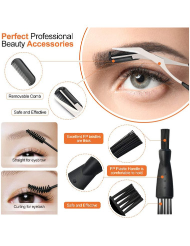 Kit de Cuchillas para Cejas 14 en 1 Spaidoon - Afeitadoras y Pinzas