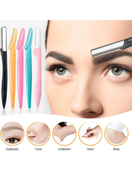 Kit de Cuchillas para Cejas 14 en 1 Spaidoon - Afeitadoras y Pinzas