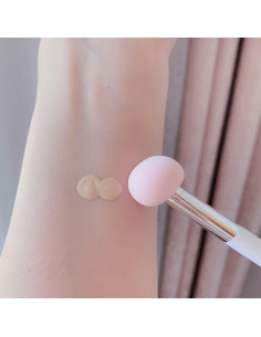 Brocha de Esponja para Maquillaje BinaryABC - 3 Pcs Rosa 2