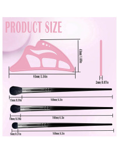 Plantillas de Sombra de Ojos y Eyeliner Reutilizables Rosa 2