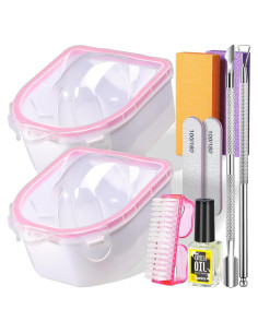 Kit de Manicura Teenitor 10 Piezas con Cuencos Remojo