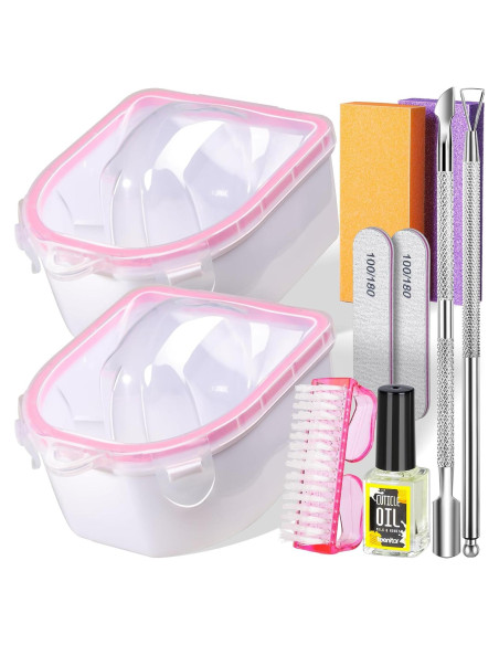 Kit de Manicura Teenitor 10 Piezas con Cuencos Remojo