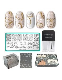 Kit de Estampado de Uñas Maniology Swirls - 149g