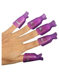 10 Capuchones Reutilizables DNHCLL para Remover Esmalte UV