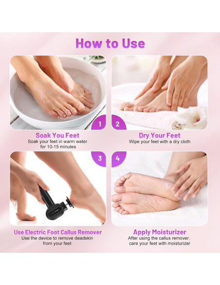 Removedor de Callos Eléctrico Recargable FVNANL 2 en 1