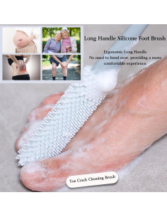 Cepillo Exfoliante para Pies Nurlypop con Mango Largo 40 cm 2