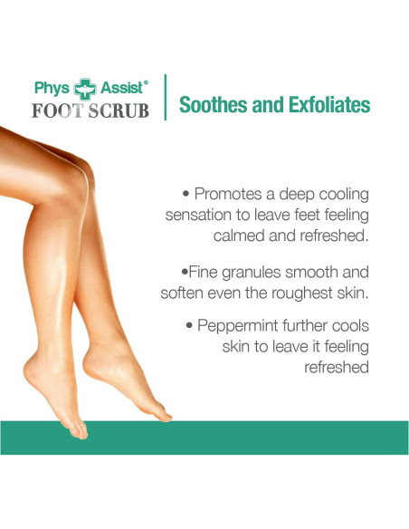 Exfoliante para Pies PhysAssist 227 g - Árbol de Té y Menta Exfoliante para Pies PhysAssist 227 g - Árbol de Té y Menta
