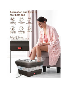 Bañera de pies plegable OOAMBB BE-F1200 con calor y burbujas 2