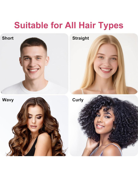 Cepillo Definidor de Rizos Weldilgit Rosa - Suave y Desenredante